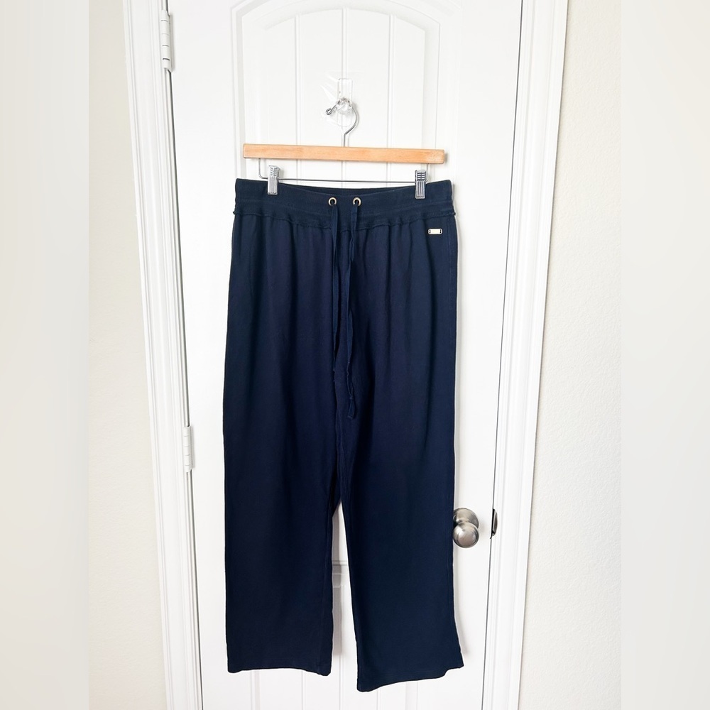 Oleg Cassini Sport Casual Navy Drawstring Pants Size 1X